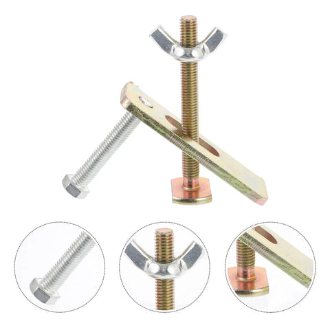 Two Pack Engraving Machine Clamps Kit For CNC Woodworking Aluminum Hold Down Clamps 100mm Steel Router Press Plates close-up view
