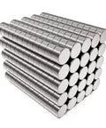 Stacked Ultra Tiny Round Disc Magnets 1/16x1/32 Inch N52 Rare Earth Magnets for secure mounting and crafting, 300 pack.