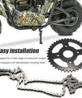 Heavy Duty Rear Sprocket 40 Tooth 90 Link 420 Chain Kit for Mini Bike with installation text visible
