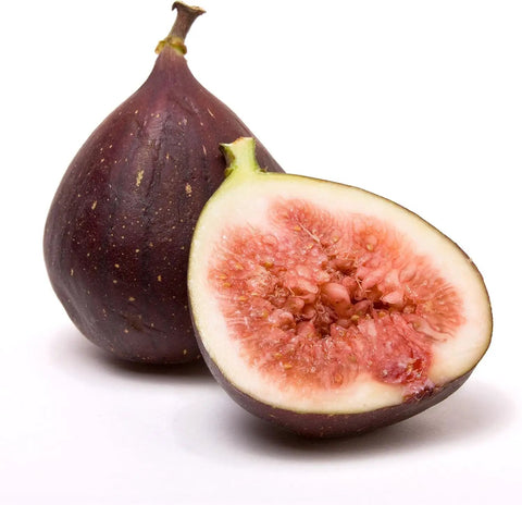 Whole and sliced Celeste Fig close-up showing texture.