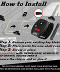 Installation guide for Key Fob Shell Replacement For Honda Keyless Entry DIY Easy Pad Swap No Cutting Required No Tools Needed.