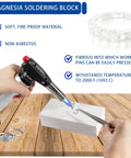 Using butane torch on magnesia block from Jewelry Soldering Kit With Silver Solder Wire And Butane Torch For Jewelry Making