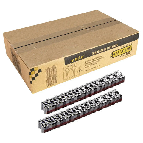 Top Shelf 25 Gauge Corrugated W Staples Bulk Pack Half Inch Crown By Half Inch Leg Ten Thousand Piece Tape Collated Fastener Ammo Rock Solid Deal For Any Active Worksite