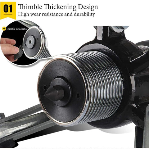 Real Deal 50 Ton Split Hydraulic Puller Sets That Will Kick Gear Off Bearings In No Time Flat Including Hand Pump Separate Hose For Toughest Spaces Professional Garage And Shop Maintenance Fix Tools For All Mechanics, threaded thimble close-up