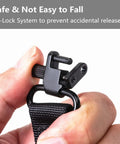 Tough As Nails Carbon Steel Rifle Sling Swivel Mount Heavy Duty Two Point Gun Sling Hardware One Inch Quick Release Adapters with Tri-Lock System