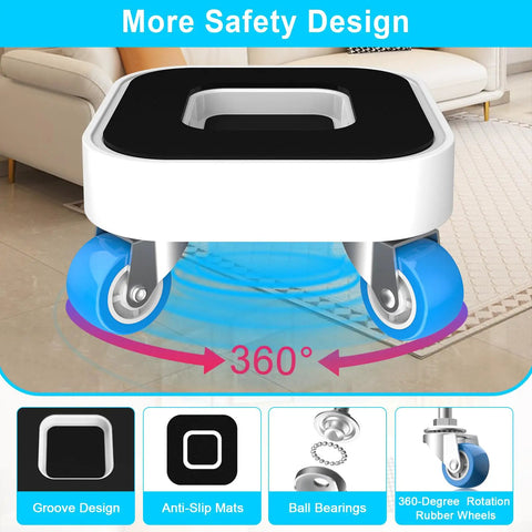 Furniture Movers With 360 Degree Swivel Wheels And Anti Slip Groove Base for rolling heavy items on smooth tile floors.