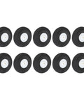 RC Airplane Wheels 38mm Diameter 1.5 Inch Sponge Replacement Wheel Set Pack Of 10 for DIY Model Planes and Helicopters, black and white