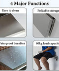 304 Stainless Steel Wall Mounted Shelf With 2 Brackets And Fold Down Table for Tiny Pads showcasing key features
