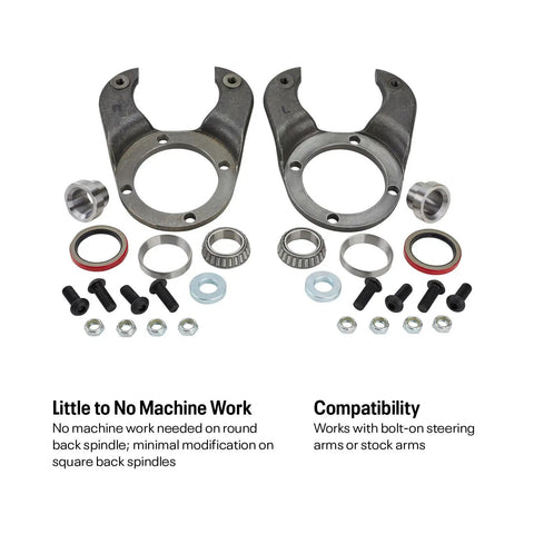 Front Disc Brake Conversion Kit For 1937 1948 Ford Cars And 1937 1947 Ford Pickups With Spindle 11 Inch Rotors GM Style Calipers