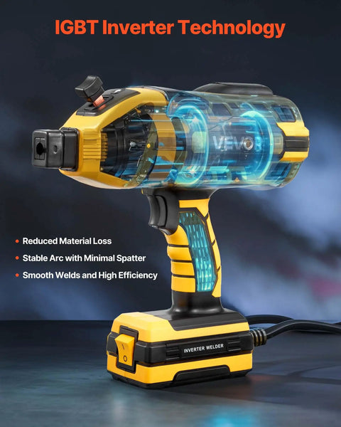 Portable Handheld ARC Welder 20 To 120 Amp With 5 Level Current Adjustment And IGBT Inverter 110V Stick Welder close-up