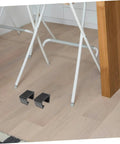 Outdoor Cushion Fasteners 4 Pack Rattan Furniture Clips near folding chairs on wooden floor