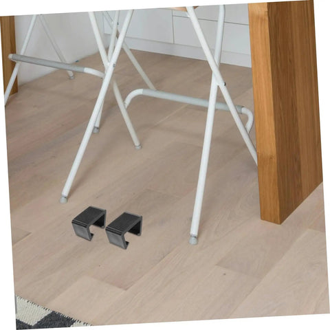 Outdoor Cushion Fasteners 4 Pack Rattan Furniture Clips near folding chairs on wooden floor