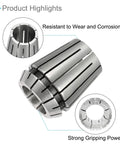 ER32 Spring Collet Chuck 20mm Clamping Diameter For CNC Milling And Engraving Machines with steel slots and labeled interior