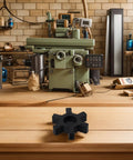 Top Tier L110 Flexible Rubber Spider Insert For L Jaw Coupling With Superior Vibration Damping And Tough Ureane Construction Made To Fit Lovejoy And Woods Industrial Systems Perfectly on a wooden workbench.