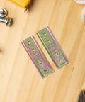 Sectional Sofa Connectors For Stable Interlocking In Small Apartments, 2 Pack Iron Couch Frame Hardware on wooden surface