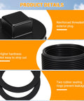 Stock Tank Drain Plug Kit Fits 50 70 100 150 300 Gallon Tanks Replacement Plug For 2 Inch Holes Compatible With Most Stock Tanks Easy Install Durable Waterproof Seal details