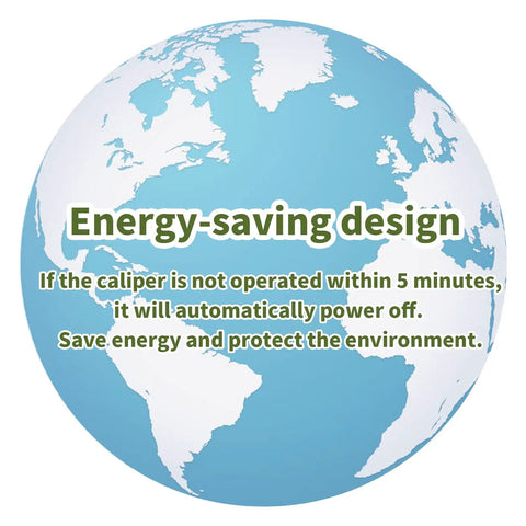 Energy-saving design feature for Digital Caliper 0 To 6 Inches Auto Off With Inch Millimeter Conversion For Jewelry Sizing.