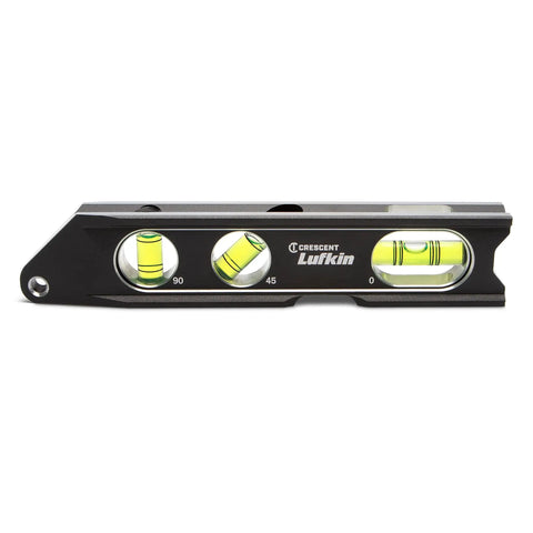 Lufkin Aluminum Billet Level With Large Main Vial, Full Aluminum Body For Drop Protection, Rare Earth Magnets Embedded In Frame