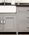 2 Pack Marble Pattern Cabinet Pulls With Fluid Texture Finish 3 Inch Center To Center Black Semicircle Drawer Handles on gray cabinets