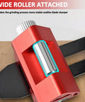 Heavy Duty Adjustable Honing Guide For Chisels And Planes with wide roller and aluminum alloy build for stable grinding process.