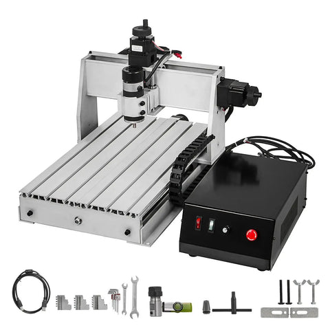 Beefy 3 Axis 3040 CNC Router Engraver with USB Port ER11 500W, tools and accessories for woodworking DIY engraving