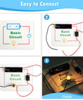Steps showing 20 Sets STEM Electric Circuit Kits For Kids Ages 8 And Up Learn Basic Circuits With Bulbs Switches And Battery Holders