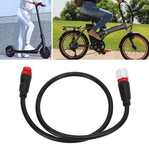 Electric Bike Motor Extension Cable 11 Pin Reliable Connection for Extended Range Conversion Accessories, coiled view