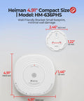 10 Year Sealed Battery Smoke Detector With Photoelectric Sensor No Fuss Low Maintenance Home Alarm For Apartments And Houses Long Lasting Lithium Power For Busy Landlords And Homeowners. White, 4.91-inch