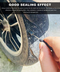 Using 20 Pack Tire Repair Nails For Quick Puncture Fixes Self Service Vacuum Tire Repair Nail Kit on vehicle tire.