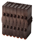 Professional Perpetual Calendar Date Stamp Featuring Consolidated Rubber Number Rolls For English Office Paperwork Simple Interchangeable Design close-up of rubber number rollers.