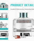 Beefy Alternator For 4.6L And 5.4L V8 Engines Fit For F Series F150 1997 To 2002 E Series Vans 1997 To 2001 side view