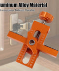 Adjustable Cabinet Door Positioning Tool And Mounting Jig For Frameless And Face Frame Cabinets Aluminum Alloy Construction