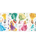 Disney Princess Peel And Stick Wall Decals Set With 37 Pieces From 2.3 X 1.6 To 8 X 9.5 Inches Easy To Apply And Removable