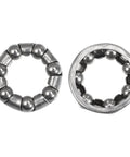 Seven Ball Bearing Cage Retainer For Bike Crank And Wheel Bearings, 20mm Outer Diameter, 13mm Inner Diameter, 4.76mm Ball Size, Stainless Steel.