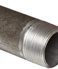 Heavy Duty Steel Pipe Nipple Fitting 2 In NPT Male X 4 In Length Black Finish Built To Last For Quick No Fuss Pipe Joints Rust Resistant