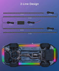Underglow Car Lights Kit With RGBIC LED Strips, 16 Million Colors, 10 Scene Modes, App Control, Music Sync, neon under SUV
