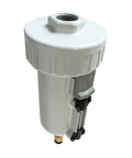 External Water Trap Valve With Automatic Drain For Compressed Air System, 1/2 In NPT Female Ports, Heavy Duty Metal Bowl
