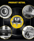 Drop In Replacement Wheel Bearing And Hub Assembly Set For GM Vehicles With 5 Lug Hubs And ABS Front Or Rear Fits Malibu Impala Equinox Terrain Lacrosse Regal Cadillac XTS CTS 2 Pack product details