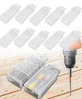 10 Piece Drill Bit Storage Box Set With Telescopic Twist Case Countersink Bits Organizer For 7.6mm To 13mm Durable Rectangular Drill Bit Case with drill bits