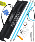 Travel Ready Fiberglass Pole Spear For Spearfishing With 3 Prong Paralyzer Tips, 72 Inch Harpoon, Includes Line Holder And Travel Bag