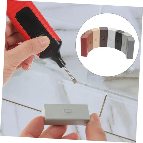 Tile Repair Wax Kit Color Flooring Filler For Porcelain Laminate Hardwood Quick Heat Up Easy Diy Fix For Scratches And Damage At Home Kitchen