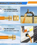 2025 RV Winterizing Kit Upgrade With Oil Pressure Gauge, Sprinkler Blowout Adapter and 12 Inch Hose for faucet connection
