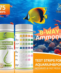 175 Count Aquarium Water Test Strips For Fish Tanks And Ponds Delivers Hella Sharp Ammonia Nitrite Testing With No Sweat Routine and Kit with color chart