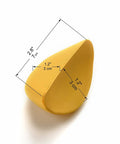 Memory Foam Shoe Inserts For Big Shoes Fit Unisex Toe Box Fillers For Wide Feet Or Differing Sizing Create A Snug Adjustable Fit In Any Shoes With Comfort Padding, yellow, dimensions 2.8x1.2 inches