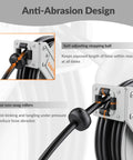 Beefy 65 Ft Pressure Washer Hose Reel With 3200 Psi Max Retractable Hose anti-abrasion design detail with rollers and ball