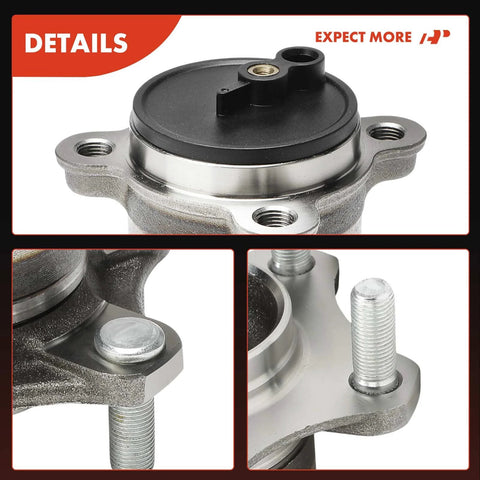Rear Wheel Bearing And Hub Assembly For Five Lug Nissan Sentra 2020 2021 2022 2023 2024 Replacement Premium Quality Axle Hub Unit