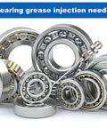 Grease Gun Needle Tip Kit With Four 18G Needle Nozzles, Two Needle Dispensers And One Rubber Joint Nozzle For Heavy Duty Lubrication image showing needle and bearings.