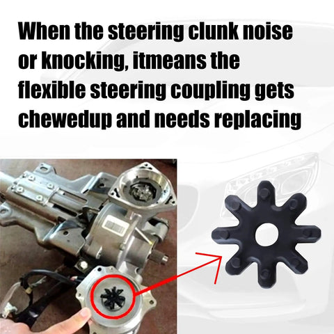 Flexible Steering Coupling Kit 4 Piece Power Steering Shaft Connector Set For Hyundai And Kia Steering Column No Nonsense Fix For Clunking Steering Vibration Repair 563152K000FFF illustration