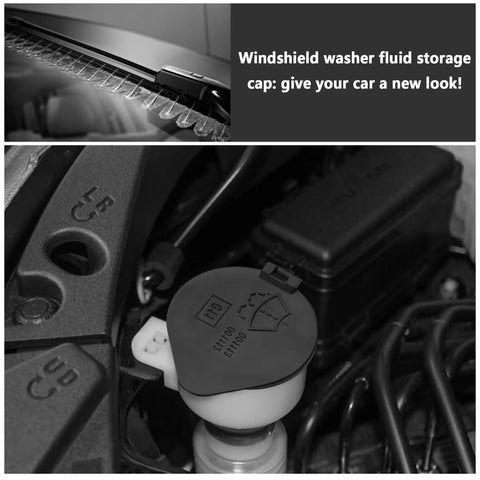 Must Have Windshield Washer Fluid Cap Replacement For Toyota Highlander And Lexus, OEM 85316-48060 installed in engine bay