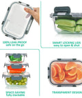 24 Piece Glass Food Storage Set With Airtight Lids BPA Free Freezer Microwave And Oven Safe Includes 12 Glass Containers And 12 Lids Three Shapes And Twelve Sizes Great For Meal Prep And Leftovers Gray showcasing stackable containers with fruits and vegetables.